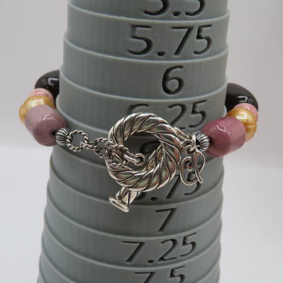 Carolyn Pollack Relios Bracelet - Sterling Silver Toggle Bracelet - Picture 6 of 6